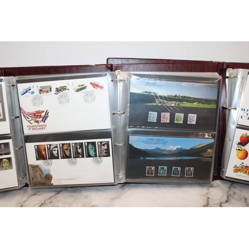 279 - 4 x The Royal Mail First Day Cover Albums Containing A Quantity Of As Found