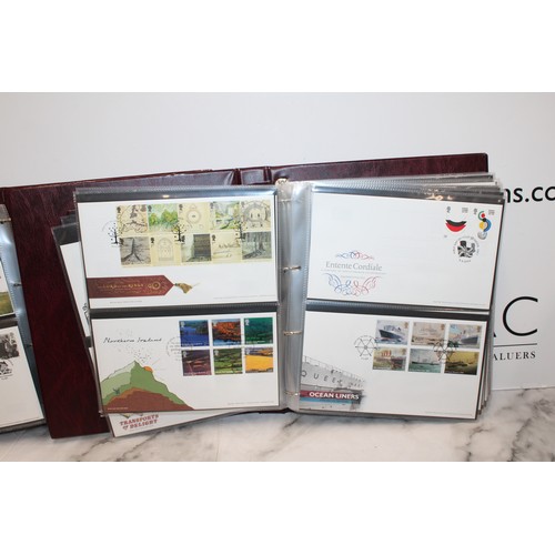 279 - 4 x The Royal Mail First Day Cover Albums Containing A Quantity Of As Found