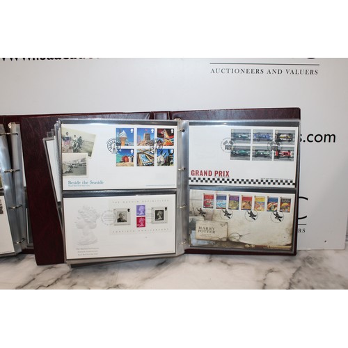 279 - 4 x The Royal Mail First Day Cover Albums Containing A Quantity Of As Found