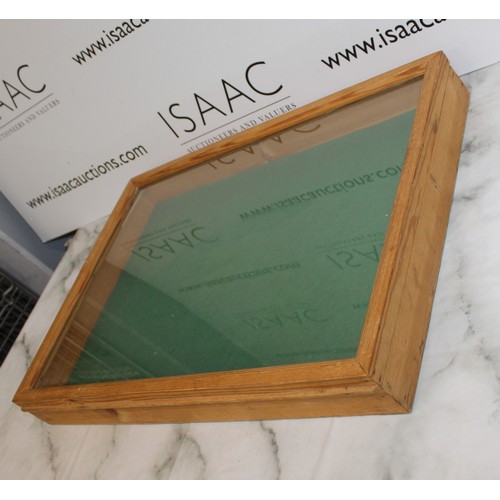 75 - Wooden Glass Topped Display Case 58cm x 41cm As Found
COLLECTION ONLY
