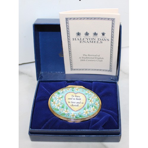 81 - Selection Of Trinket Boxes/Compact Mirror Etc All As Found