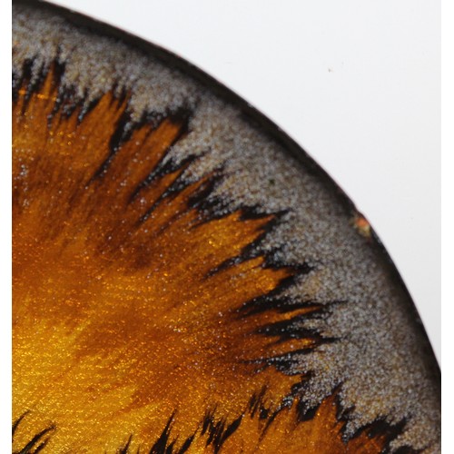 82 - J. Betourne Limoges Mid Century Decorative Ceramic Enamel Dish 36.5cm x 37cm Chip As Shown In Pictur... 