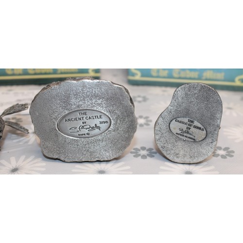 87 - 4 x The Myth And Magic Collection  Figurines By The Tudor Mint Inc: The Armoured Dragon/Sleepy Heads... 