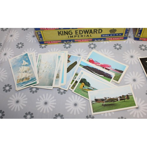 289 - A Large Quantity Of Cigarette Cards -Inside Old Cigar Boxes Doncella Napoleonic Uniforms/Golden Age ... 
