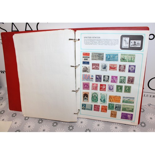 291 - 3 x Albums Containing Worldwide Franked/Unfranked Stamps As Found