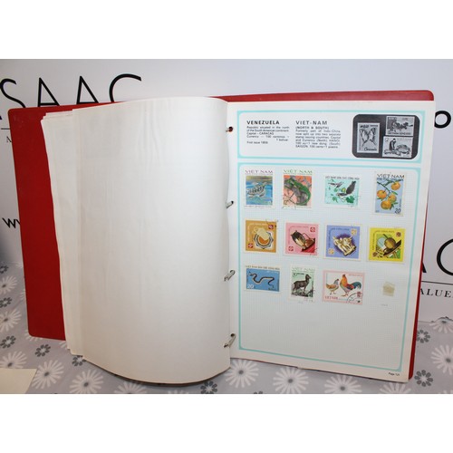 291 - 3 x Albums Containing Worldwide Franked/Unfranked Stamps As Found