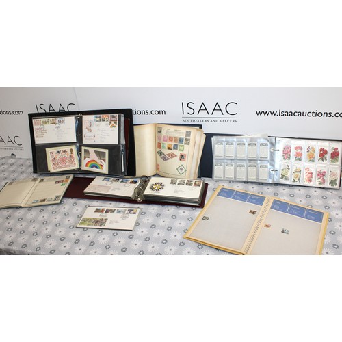293 - A Large Quantity Of First Day Covers/Stamp Albums And Cigarette Card Etc As Shown In Various Albums
