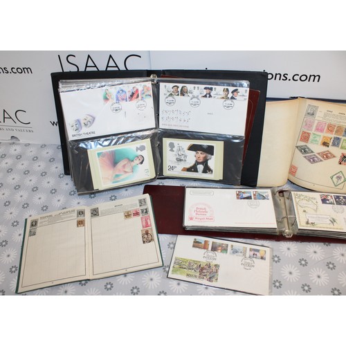 293 - A Large Quantity Of First Day Covers/Stamp Albums And Cigarette Card Etc As Shown In Various Albums