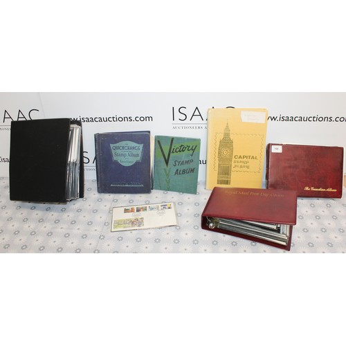 293 - A Large Quantity Of First Day Covers/Stamp Albums And Cigarette Card Etc As Shown In Various Albums