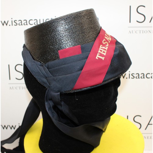 91 - A Collectable Boxed Salvation Army Bonnet And A Tambourine In A Case As Shown