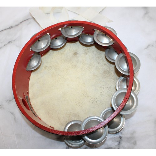 91 - A Collectable Boxed Salvation Army Bonnet And A Tambourine In A Case As Shown