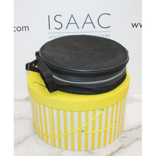 91 - A Collectable Boxed Salvation Army Bonnet And A Tambourine In A Case As Shown