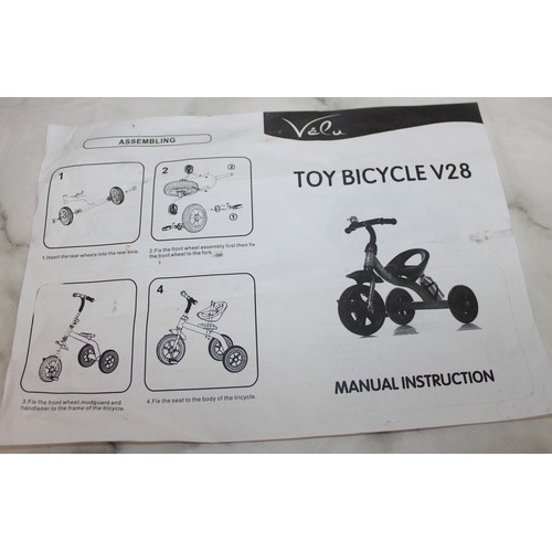 256 - Ex Wholesale-Two Kids Tricycles One Pink Made Up With Box & One Blue Unmade In Box As Found