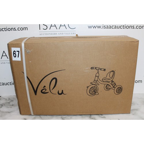 256 - Ex Wholesale-Two Kids Tricycles One Pink Made Up With Box & One Blue Unmade In Box As Found