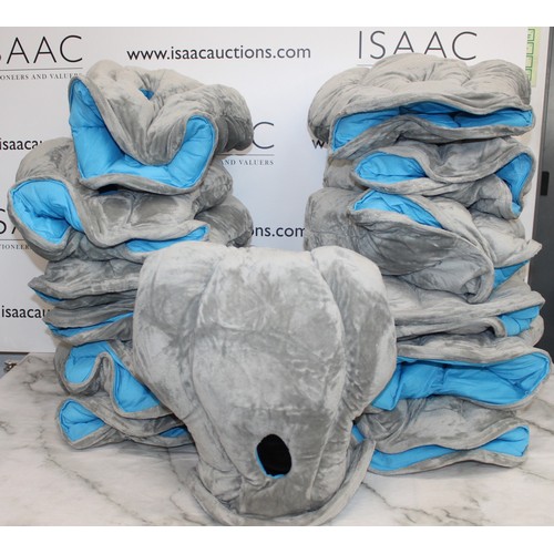 261 - Ex Wholesale Job-Lots Plush 13 x Travel Ostrich-pillow Original Napping Pillow As Found