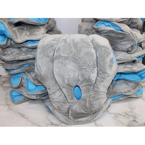 261 - Ex Wholesale Job-Lots Plush 13 x Travel Ostrich-pillow Original Napping Pillow As Found