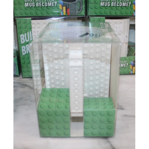 262 - Quantity Of Ex Wholesale (32) Cup Building Blocks Boxed BUILD- ON BRICK MUG (What Will Your MUG BECO... 