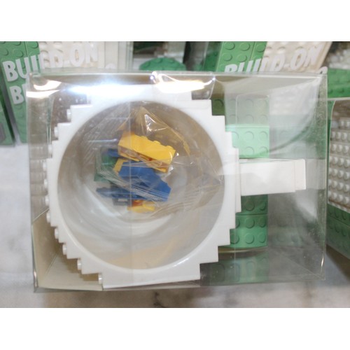 262 - Quantity Of Ex Wholesale (32) Cup Building Blocks Boxed BUILD- ON BRICK MUG (What Will Your MUG BECO... 