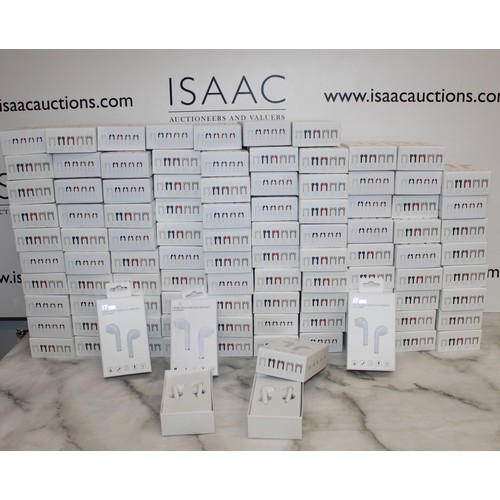268 - Ex Warehouse Approx 100 Boxed i7 TWS TWINS TRUE WIRELESS EARBUDS V4.2+DER As Found Untested Look To ... 