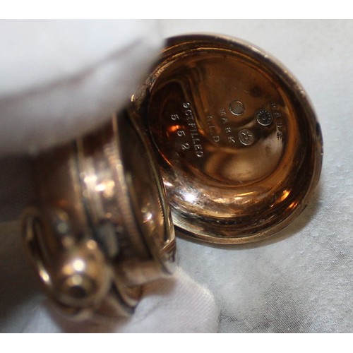 92 - Stamped 9ct Gold Filled Sovereign Case & A 6d Case As Found