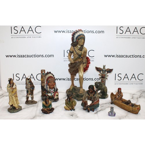 93 - A Selection Of Collectable Indian Figurines Tallest 47cm As Found