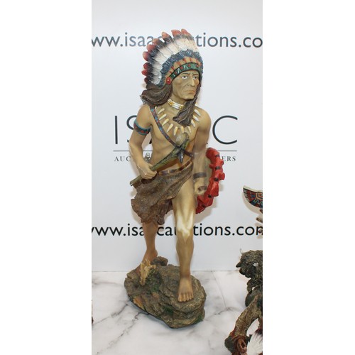 93 - A Selection Of Collectable Indian Figurines Tallest 47cm As Found
