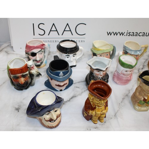 94 - A Quantity Of Toby Jugs Etc Height Of Tallest 11.5cm As Found Collection Only