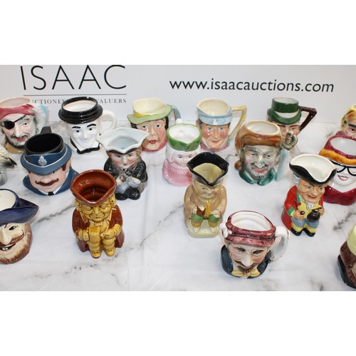 94 - A Quantity Of Toby Jugs Etc Height Of Tallest 11.5cm As Found Collection Only