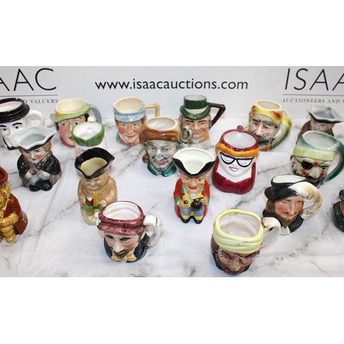 94 - A Quantity Of Toby Jugs Etc Height Of Tallest 11.5cm As Found Collection Only