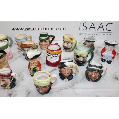 94 - A Quantity Of Toby Jugs Etc Height Of Tallest 11.5cm As Found Collection Only
