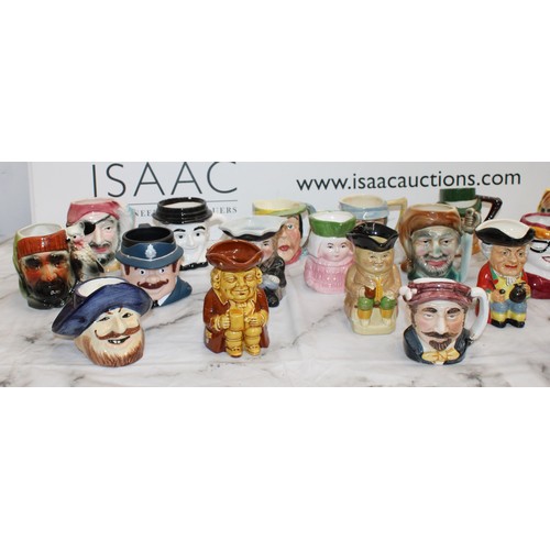 94 - A Quantity Of Toby Jugs Etc Height Of Tallest 11.5cm As Found Collection Only