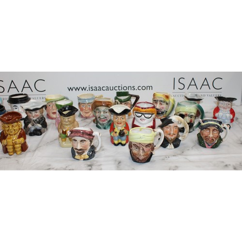 94 - A Quantity Of Toby Jugs Etc Height Of Tallest 11.5cm As Found Collection Only