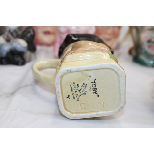 94 - A Quantity Of Toby Jugs Etc Height Of Tallest 11.5cm As Found Collection Only