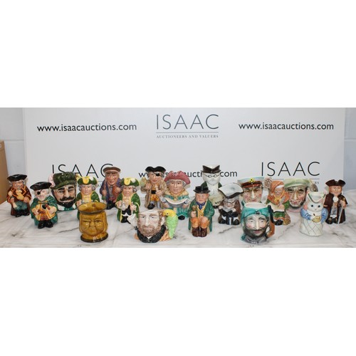 95 - A Quantity Of Toby Jugs Etc Height Of Tallest 14.5cm As Found Collection Only