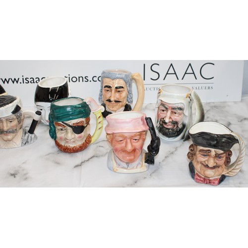 96 - A Quantity Of Toby Jugs Etc Height Of Tallest 12.5cm As Found Collection Only