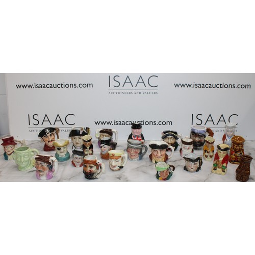 97 - A Quantity Of Toby Jugs Etc Height Of Tallest 12.5cm As Found Collection Only