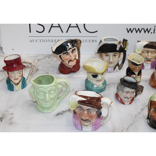97 - A Quantity Of Toby Jugs Etc Height Of Tallest 12.5cm As Found Collection Only