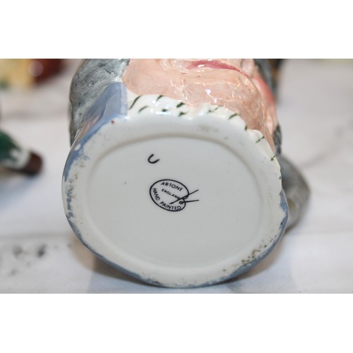 97 - A Quantity Of Toby Jugs Etc Height Of Tallest 12.5cm As Found Collection Only