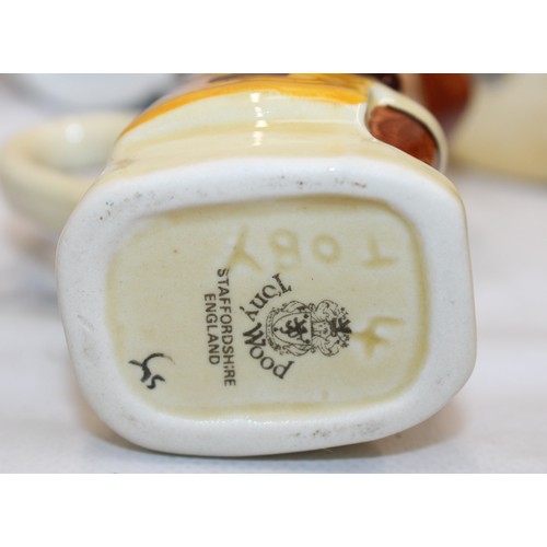 97 - A Quantity Of Toby Jugs Etc Height Of Tallest 12.5cm As Found Collection Only