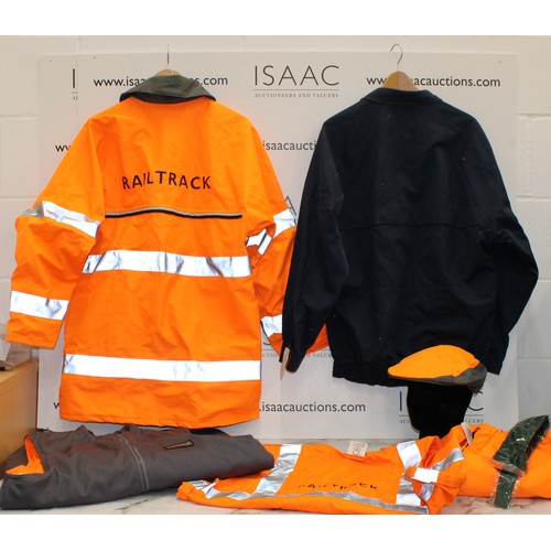 242 - Railway Items Including 2 x Rail Jackets, 2 x Rail Body Warmers, 1 x Railway Hat, 1 x Hi-vis Trouser... 