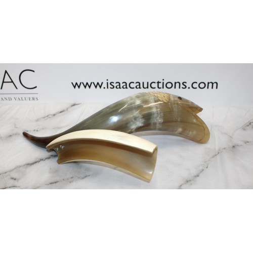 104 - A Collectable Vintage Hand-Carved Cow Horn Fish Sculpture L: 39cm
COLLECTION ONLY