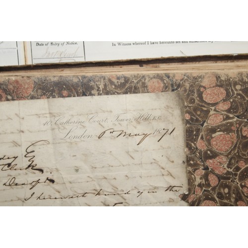 105 - Three Antique BIRTH & MARRIGE REGISTER/NOTICE BOOKS DATING BACK TO 1837-1870 As Found