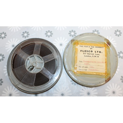 107 - Five FLESCO FILM REELS INC-Thunderbirds Sel/.No.1 1599/DONALD''S BEACH PICINIC 1052. /Cartoon Select... 