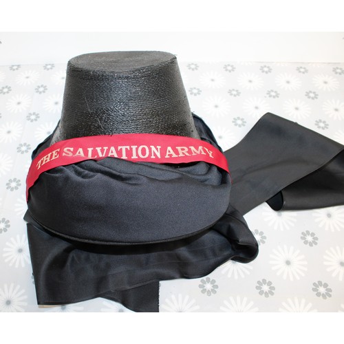 108 - A Collectable Boxed 'Victoria Salvation Army Bonnet' And A Salvation Army Tambourine -In A Carry Cas... 