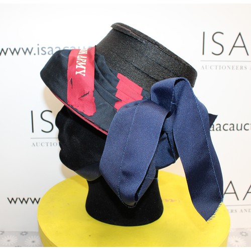 110 - 2 x Collectable Salvation Army Bonnets Inside One Hat Box As Shown
Head Not Included