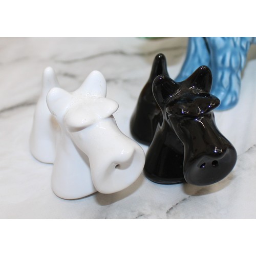 111 - Selection Of Ceramic & Brass Dogs Inc-Pekingese Sylvac/Rough Collie/Cocker Spaniel/Scottish Terrier/... 