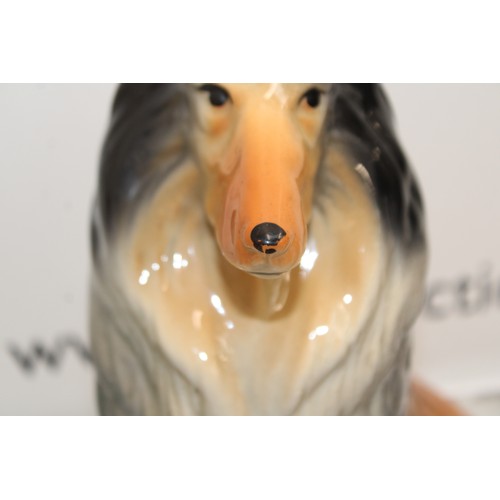 111 - Selection Of Ceramic & Brass Dogs Inc-Pekingese Sylvac/Rough Collie/Cocker Spaniel/Scottish Terrier/... 