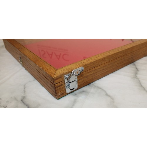 114 - Wooden, Glass Topped Display Case 35.5cm x 40.5cm
COLLECTION ONLY
