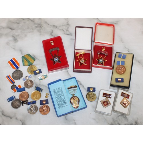 A Selection Of Medals & Awards Etc All AS Found