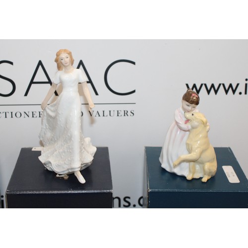 117 - 4 x Boxed Royal Doulton Figurines Inc- Friendship/Buddies/Ballet Class/First Recital  Tallest 15.5cm